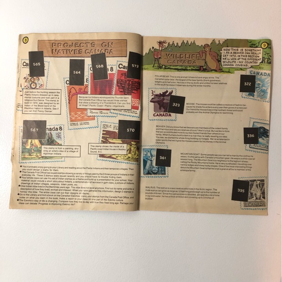 VTG 70s Stamps Canada Post Magazine Kid Publication Beaver Phil Ately Philately - Picture 6 of 10